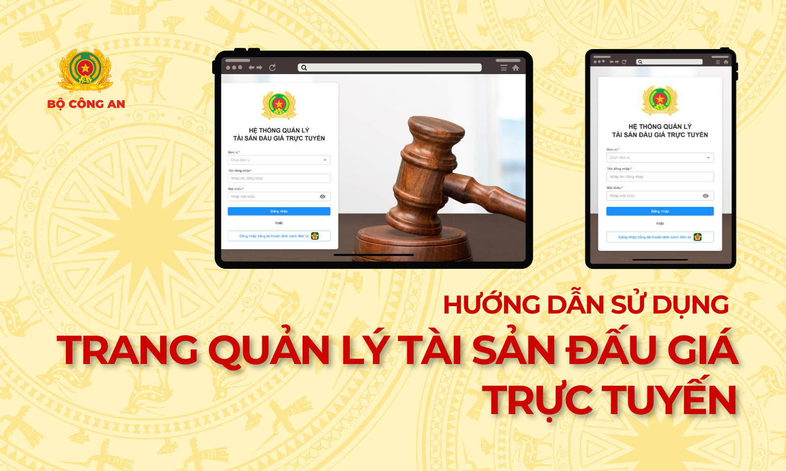 Hướng dẫn sử dụng trang Quản lý tài sản đấu giá trực tuyến QLTSDauGia-HDSD