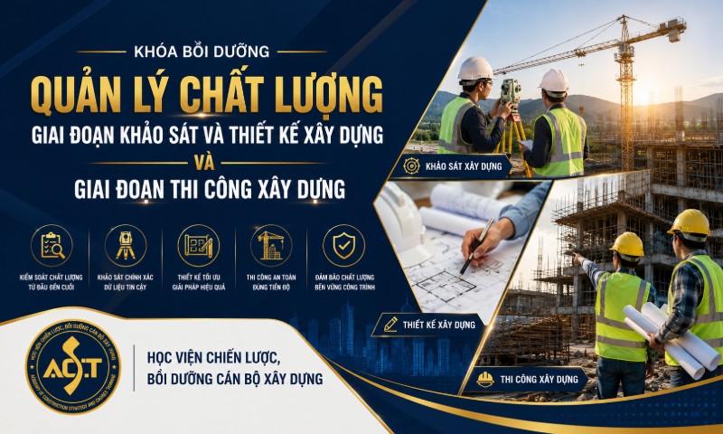 BỒI DƯỠNG LẬP QUẢN LÝ CHẤT LƯỢNG GIAI ĐOẠN KHẢO SÁT VÀ THIẾT KẾ XÂY DỰNG VÀ GIAI ĐOẠN THI CÔNG XÂY DỰNG CT01-CT02