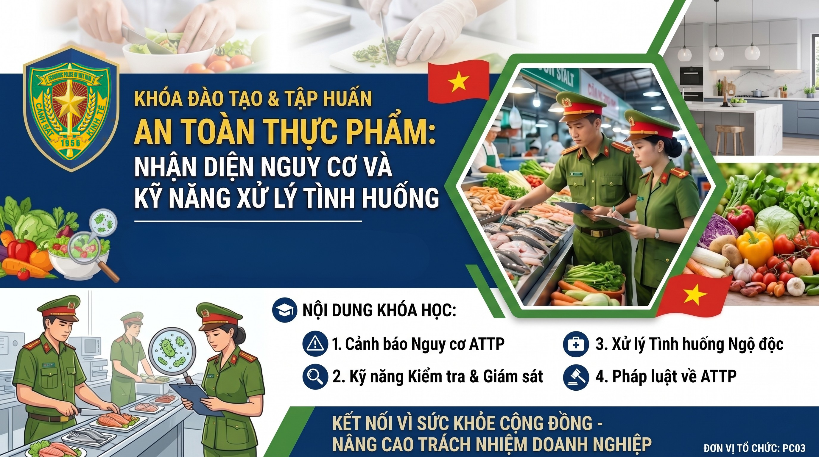 An toàn thực phẩm: Nhận diện nguy cơ và kỹ năng xử lý tình huống PC0301